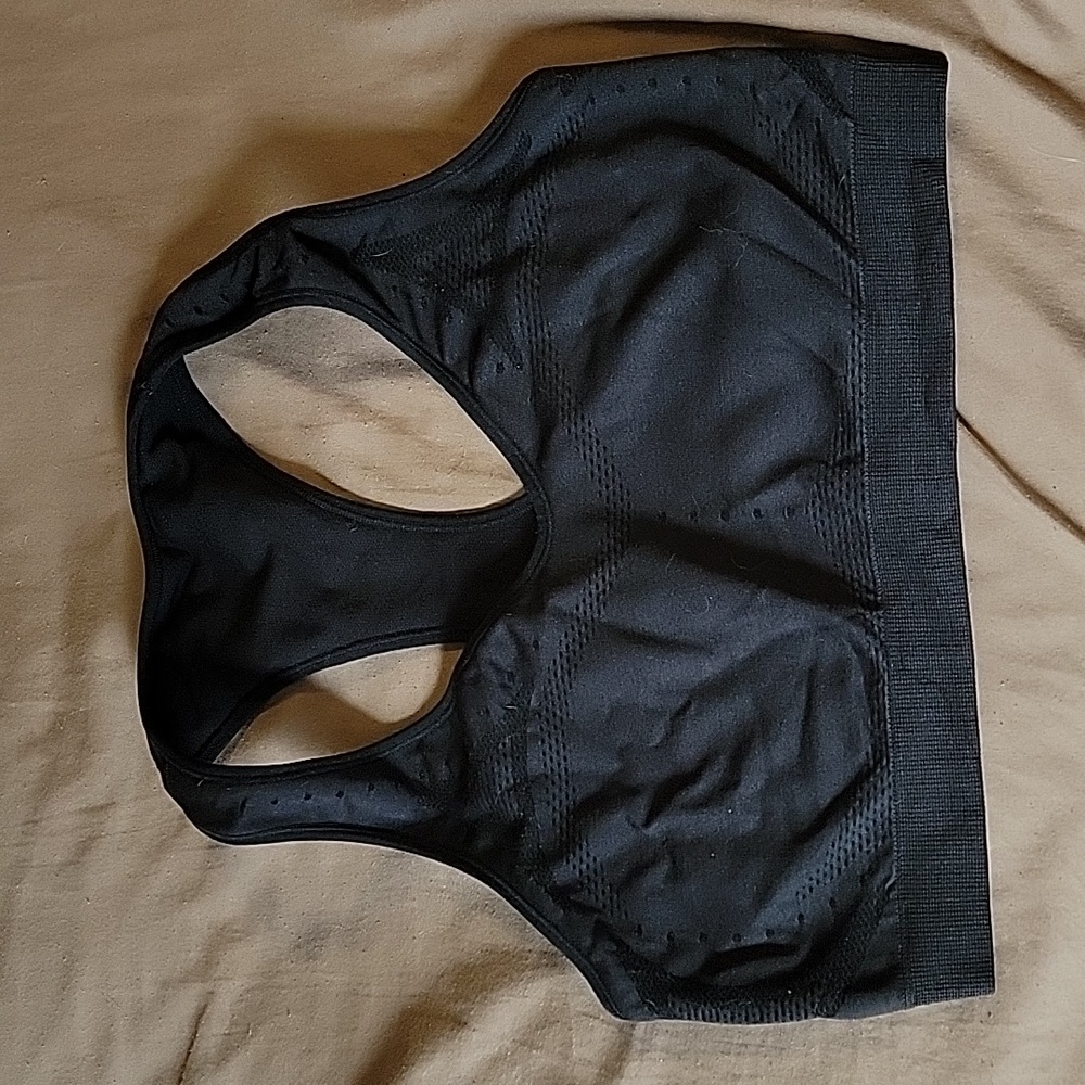 Hanes Black Sport Bra SizeXL